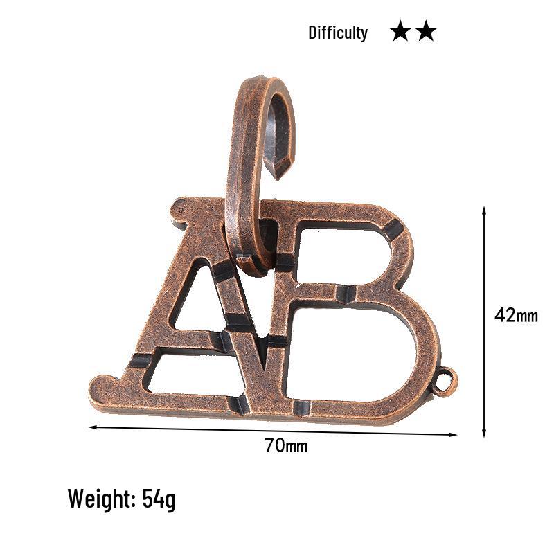 Intelligence Puzzle Zinc Alloy Disentanglement Rings - Unlock Nine Linked Rings Kongming Luban Lock Educational Toy