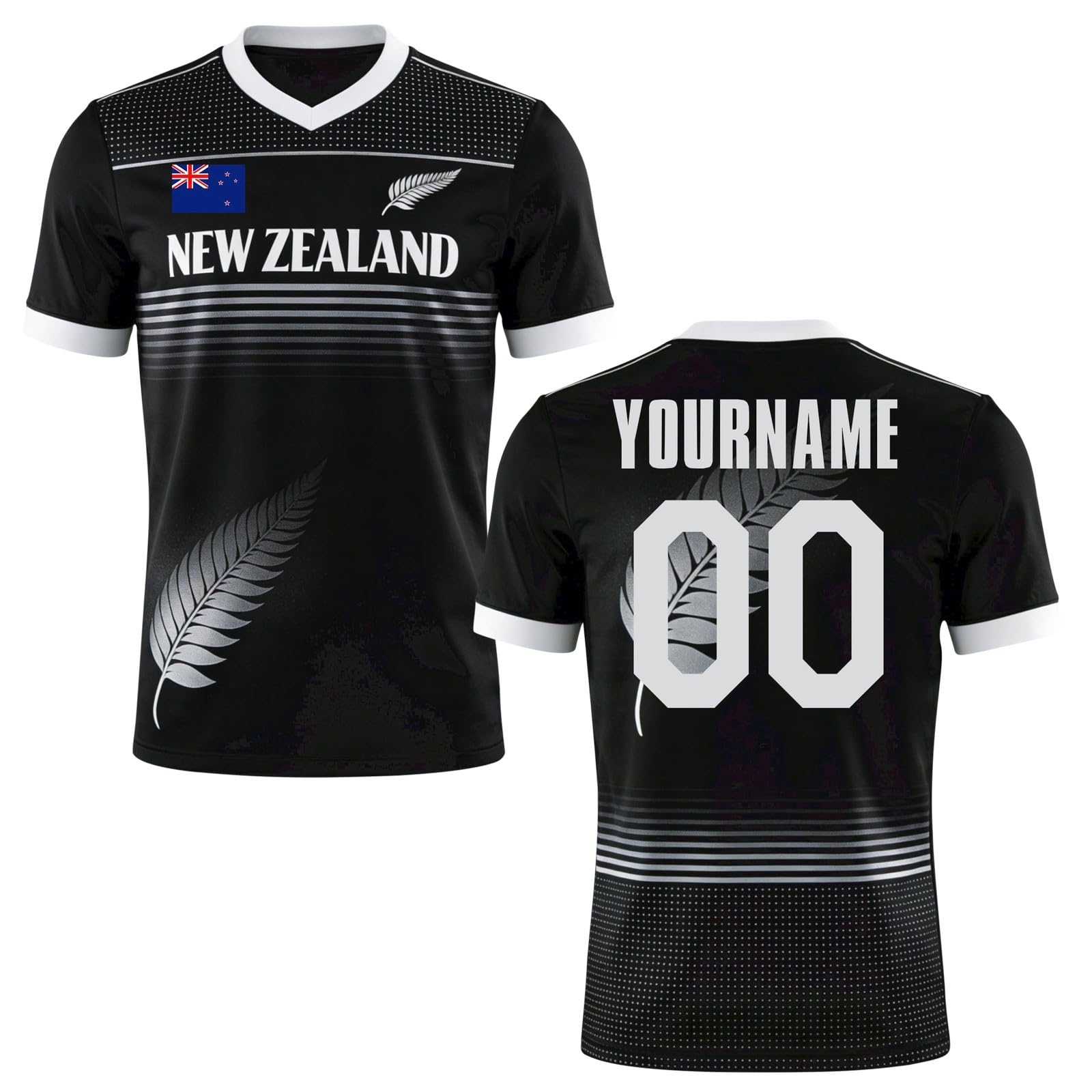 Custom Soccer Jersey 2026 Personalized Team Shirt Breathable Short Sleeve Athletic Uniform for Men and Youth 16 чёрный