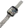 Apple Integrated Strap for Foreign Trade Apple Apple Mountain Pattern Armor Diamond Strap Metal Steel Strap 42mm-46mm