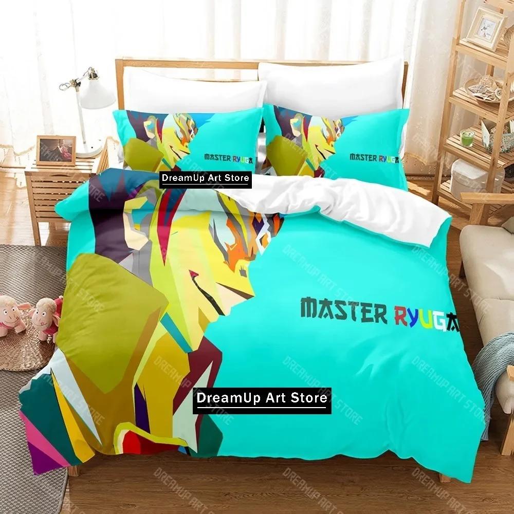 Cartoon Beyblade Burst Bedding Set Quilt Cover Bed Cover with Pillowcase Twin Single Queen King Size Boys Adult Home Textile