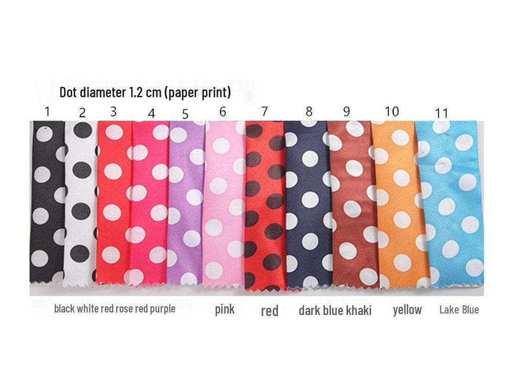 Satin-Stoff mit Tupfenmuster für Kleidung, Kleiderfutter, Homewear und Kopfbedeckungen