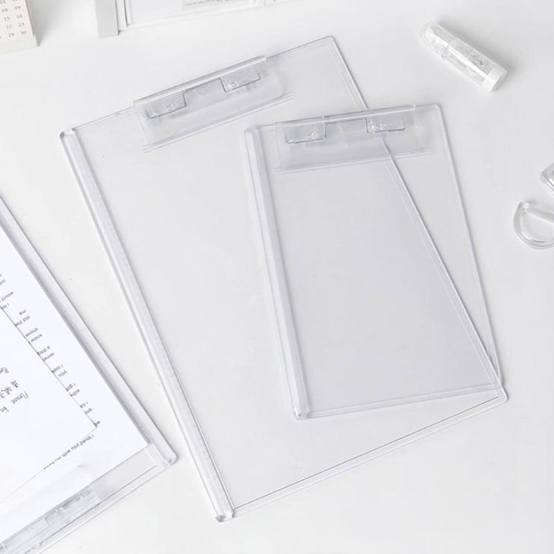 A5 Acrylic Clipboards, A4 Size Clipboard Folder for Form Document, Office School