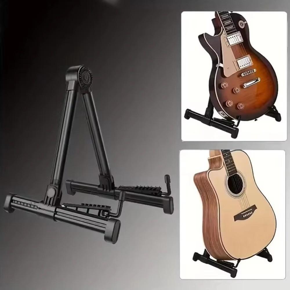 A-Frame Guitar Display Holder Adjustable Instrument Holder Electric Guitar Storage Rack Household