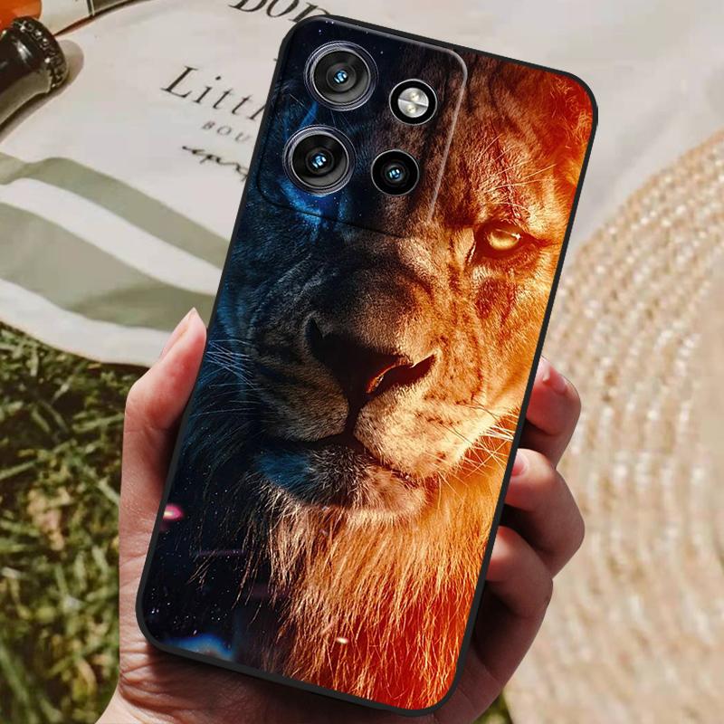 

Чохол для Moto G75 5G М яка силіконова задня кришка з ТПУ для Motorola Moto Edge 50 Neo S50 Чохли для телефонів Захисна Coque Анімалістичний принт Edge 50