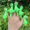 10Pcs Flying Chicken Catapult Rubber Chicken Finger Catapult Stretchy Chicken Shooter for Kids Indoor Outdoor