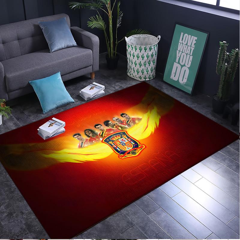1PC Rug Spain Flag Map Art Carpet, Chair Rug,Area Rug for Office Bedroom Living Rooms Bedroom, Doormat Decor Christmas Fan Gifts
