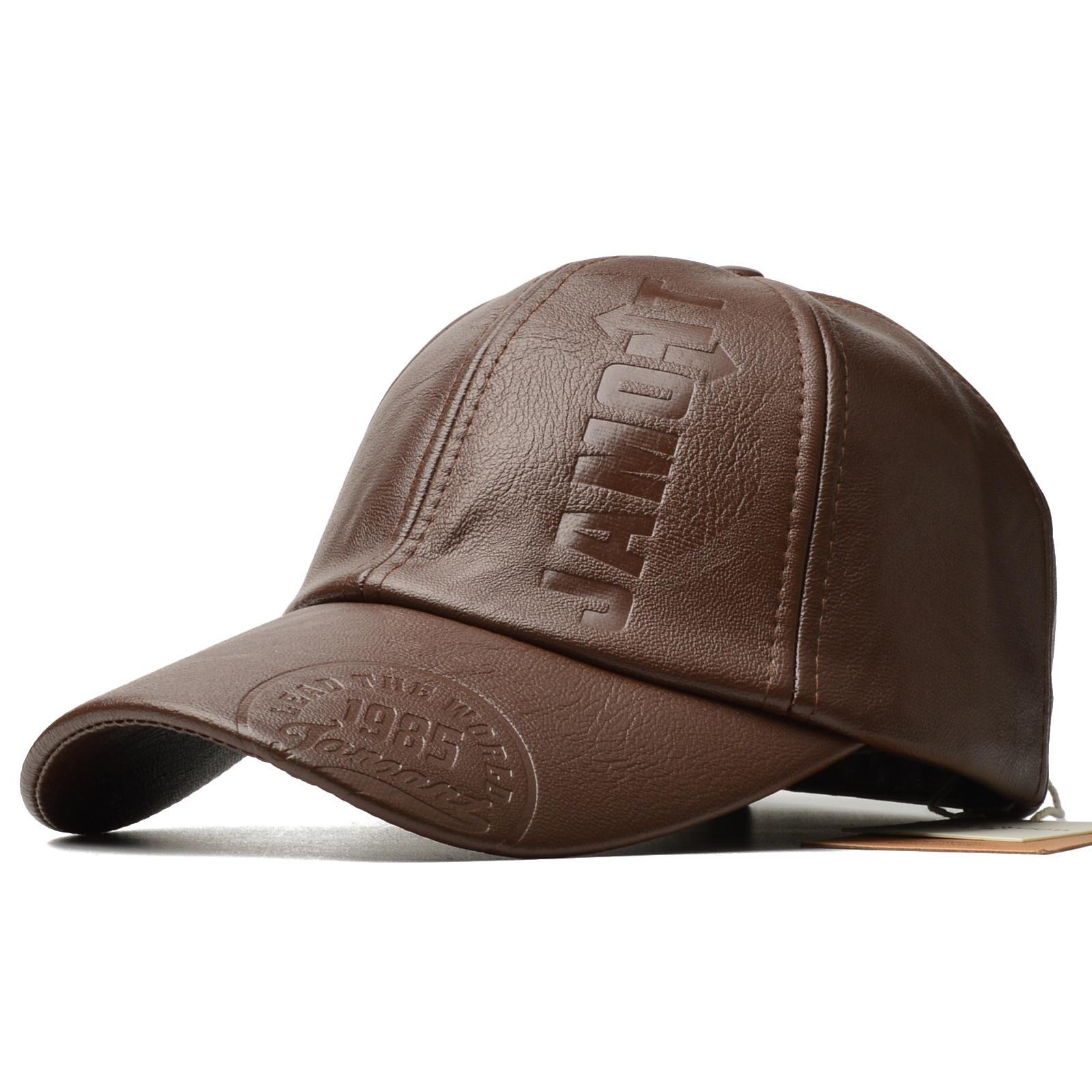 

Northwood Премиальная бейсболка из искусственной кожи для мужчин, регулируемая, для занятий спортом на открытом воздухе, кепка-снэпбек из ПУ кожи для осени-зимы, кепки тракеров 55-60 cm светло-коричневого