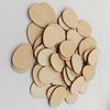 100Pcs Egg Shape Wood Crafts 30Mm Unfinished Lime Wood Pieces for DIY Decoration Craft Projects Wooden Cutouts for Signs Tags
