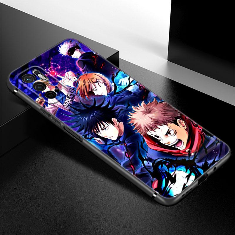 

Чехол для телефона Anime Jujutsu Kaisen для Xiaomi Redmi Note 7 8 9 10 Lite 11 11E 11T 12 Pro 11S 4G 10T 5G 8T 9S 10S TPU черный чехол Redmi Note 7(Pro)