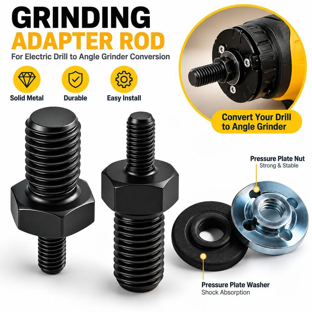 Threaded Connector Angle Grinder Adapter Angle Grinder Conversion Shaft  Hardware Accessories
