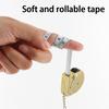 2M Mini Retractable Measuring Tape Portable Mild Steel Keychain Measuring Tool Body Measurement Tape JC004
