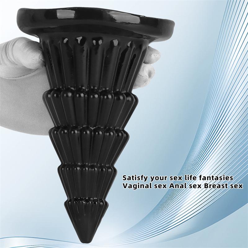 Black Christmas Tree Soft Super Large Anal Plug Suction Cup Anal Sex Products Extra Large Thick Fisting Toy