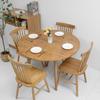 Round Tablecloth Wood Texture Tablecloths Elastic Fitted Home Round Table Cover Waterproof Oil-Proof Reusable Tablecloths
