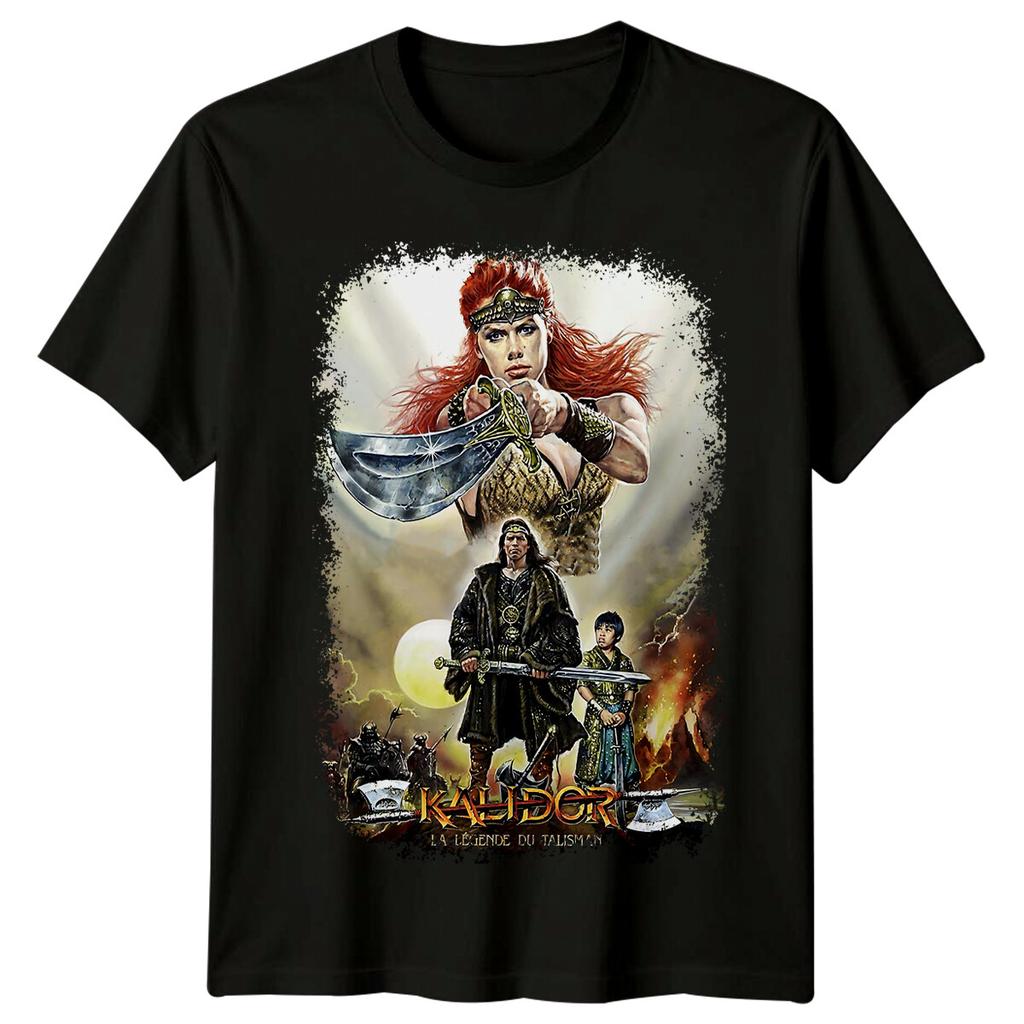 Red Sonja (1985) T-shirt ispirata ai poster cinematografici, stile retrò anni '80.