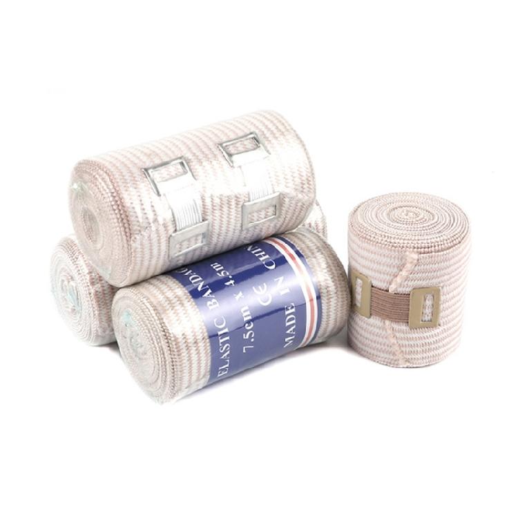 Elastic Compression Bandage Wrap with Hook for Arm, Leg Sprains, Ankle, Wrist