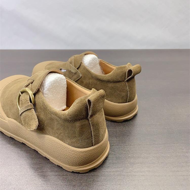 Ugly Cute Boken Shoes Women's 2025 Autumn New Japanese Round Head Versatile One-pedal Lazy Thick-soled Non-slip Loafers