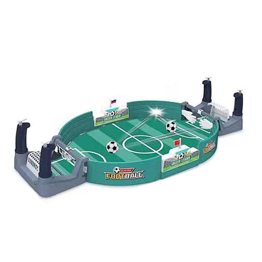 Mini Football Game Interactive Tabletop Football Soccer Board Game with 10 Balls for Adults Kids Family Game Night Green