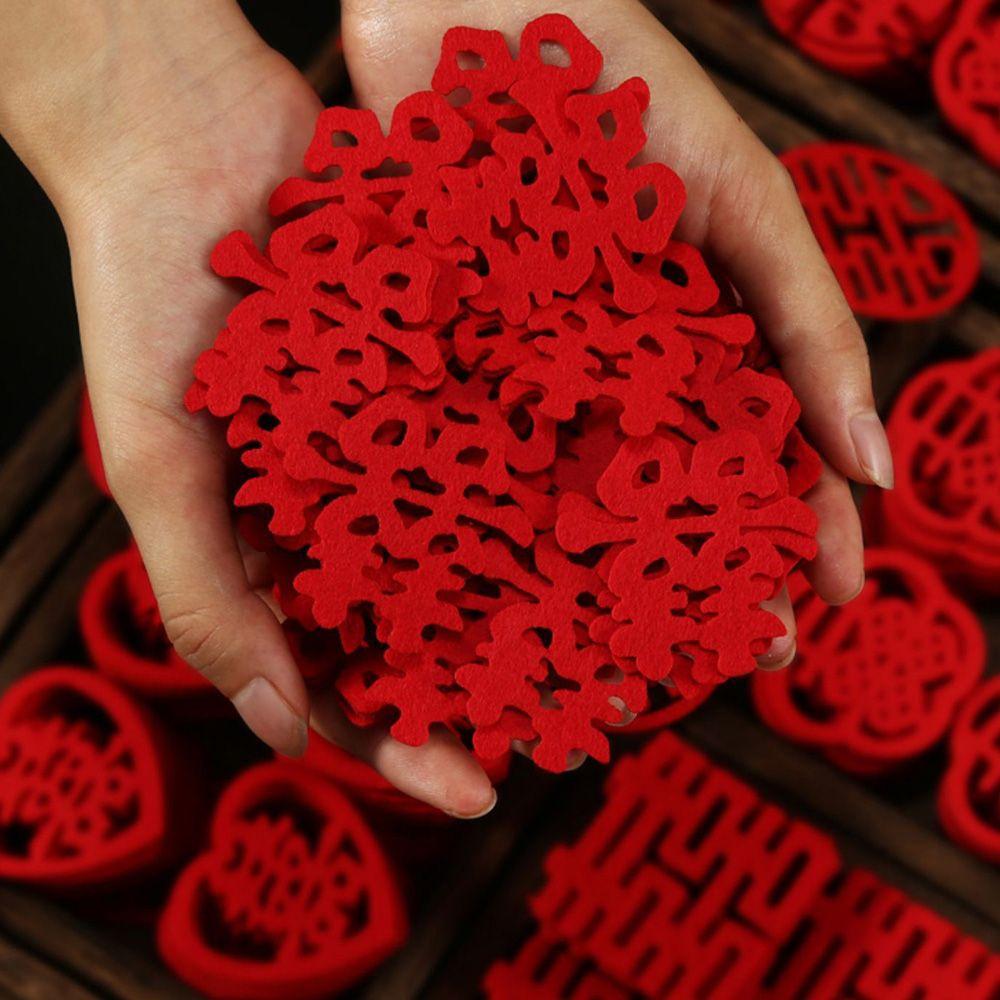 Dish Double Happiness DIY Party Supplies Love Stickers Happy Characters Marriage Room Decoration