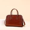 Borsa a Guscio in Pelle di Mucca con Fantasia Coccodrillo 2026 Nuova Borsa da Lavoro Cartella Borsa Tote con Texture Retrò Borsa a Mano di Grande Capacità