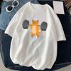 Katze Gewichtheben Bedrucktes T-Shirt Work Out Lustiges Fitnessstudio Design Aufkleber Grafik Hochwertige T-Shirts Damenbekleidung Camisetas