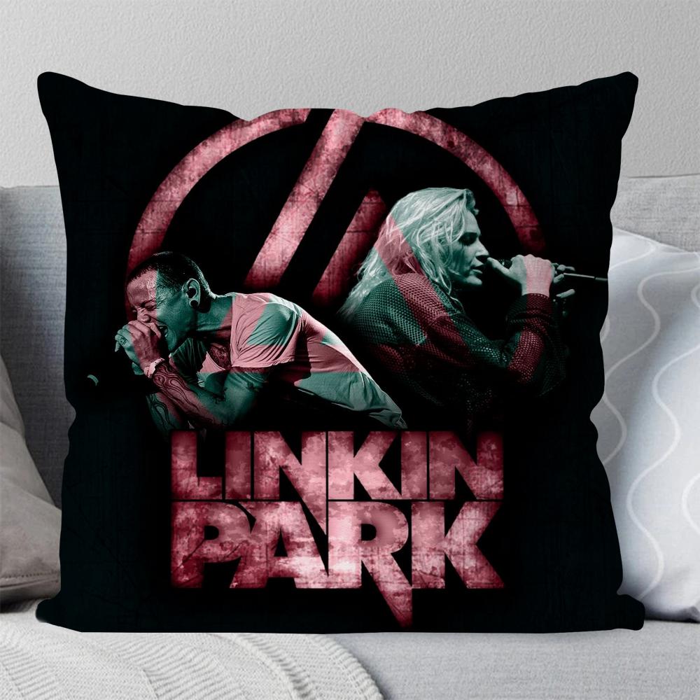 Band L-Linkin From Zero P-Park Pillow Case Square Pillow Bedroom Sofa Leisure Comfort Cushion Living Room Home Decoration 40X40
