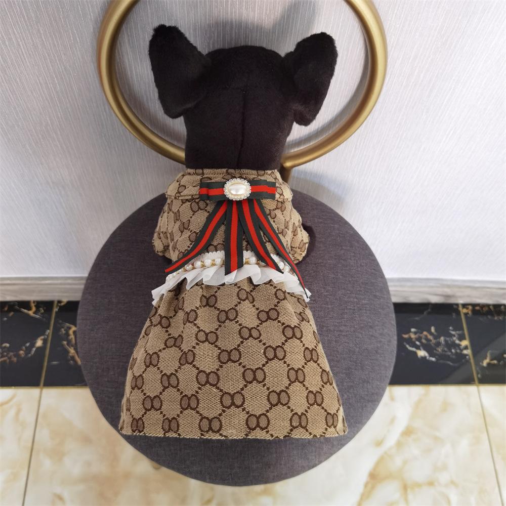 

Новый маленький ароматный ветер одежда для домашних животных Тедди Бишон Фризе Питбуль Кошки Пара Рубашка Собака Юбка