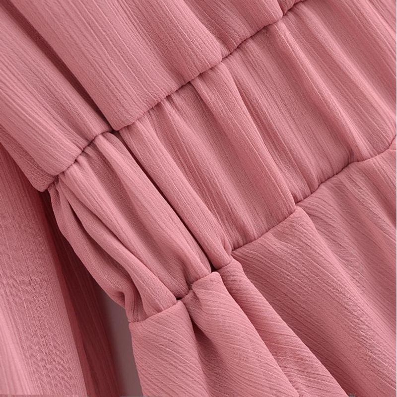 Kaslead New Arrival Women's Clothing Fashion Style Fashion Minimalist Laminated Decoration Mini Dress 5029172