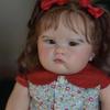 BZDOLL 60cm Soft Vinyl Reborn Baby Doll with 3D Paint Skin and Vascular Vein Like Real Princess Toddler Girl Bedtime Toy Art Gift for Kids Birthday
