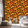 Gold and ochre stained glass wallpaper for living room and bedroom 50x1000