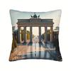 Berlin Brandenburg Gate Pillow Case, German Landmark Cushion Cover, Historic Architecture Art Home Decor Throw Pillow Slipcover