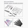 Barber Sterilizer Jar Comb Sterilization Tank Glass Cleaning Spa Eyelash Extensions Nail Tool Barber Sanitizing Disinfection
