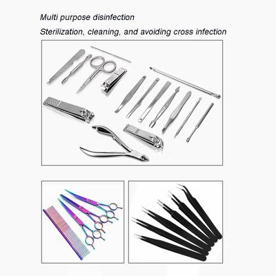 Barber Sterilizer Jar Comb Sterilization Tank Glass Cleaning Spa Eyelash Extensions Nail Tool Barber Sanitizing Disinfection