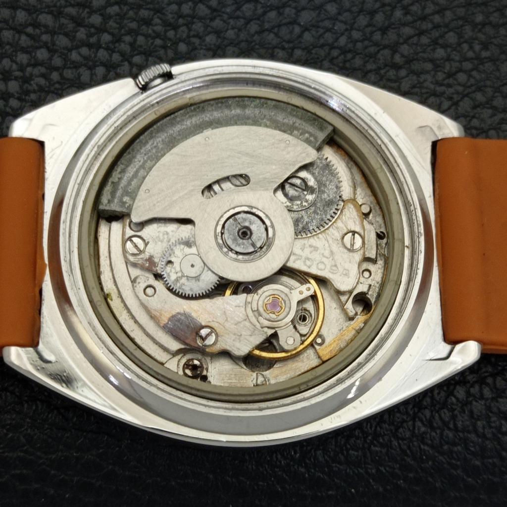 JAPAN VINTAGE SEIKO 5 AUTOMATIC 7009A MENS ARABIC SILVER DIAL WATCH a702446-5 R124-a702446