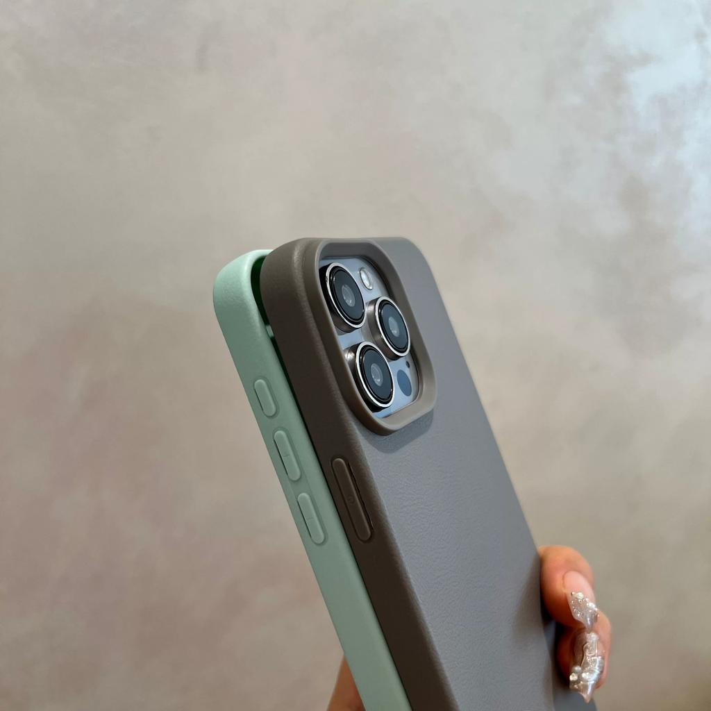 Luxury Matte Soft Leather Candy Phone Case For iPhone 17 16 15 14 Plus 13 12 11 Pro Max Protection Shockproof Silicone Cover