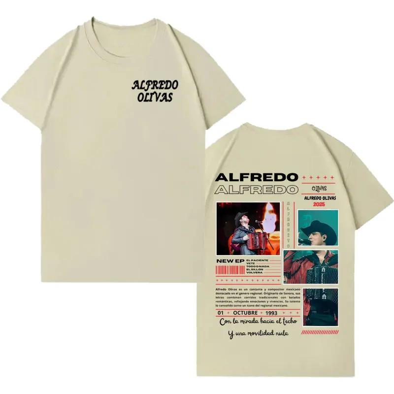 

Rapper Alfredo Olivas Trendy Album Tour Tshrit Mens Women High Quality Gothic Music Casual Tshrits Loose Short Sleeve Streetwear 4XL