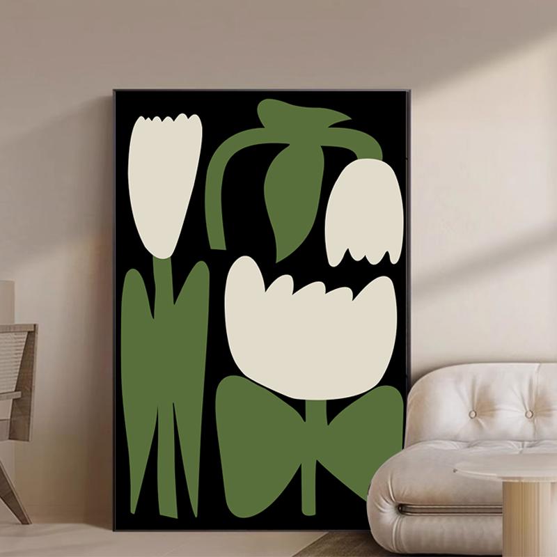 Abstract Flowers Wall Art Posters Gallery Prints Canvas Decorative Painting Wall Decoration Mural Pictures Living Room Decor