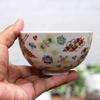 Waza no Kura Small Kutani Ware Rice Bowl, Treasure-filled Ceramic, Japanese Tableware, Stylish Birthday Gift