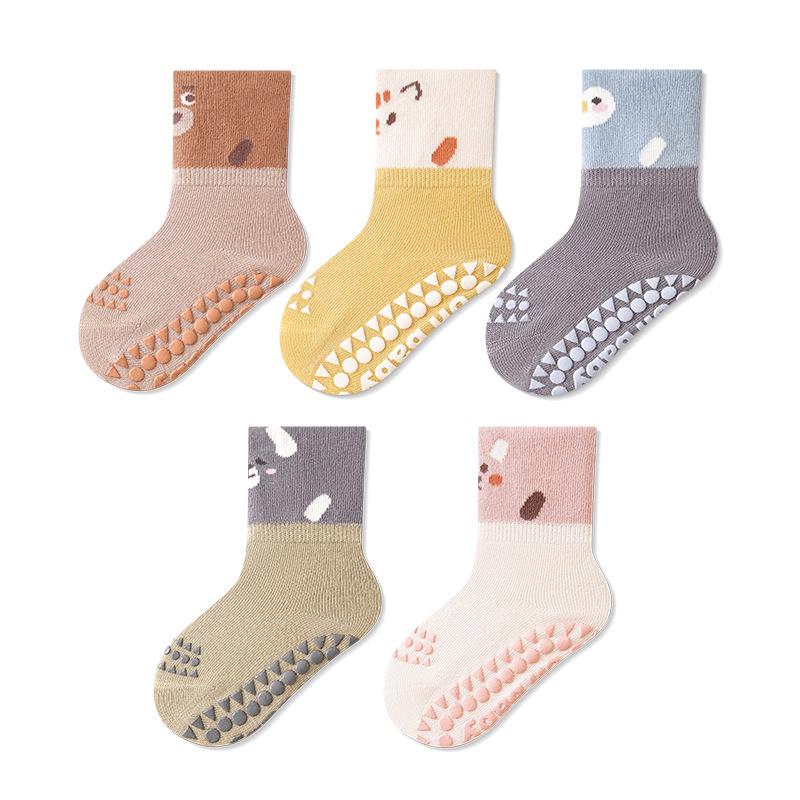 2025 Spring Collection: Baby Non-Slip Cotton Socks for Newborns, Boys & Girls