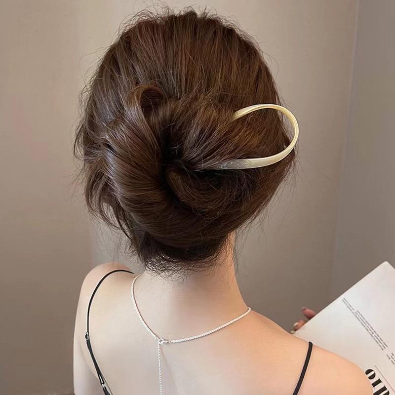 2023 Ny vintage U-formede hårnåler Utsøkt acetat hårklemme Mote gjør-det-selv-hårgrep Barrettes For kvinner Hårtilbehør Hodeplagg