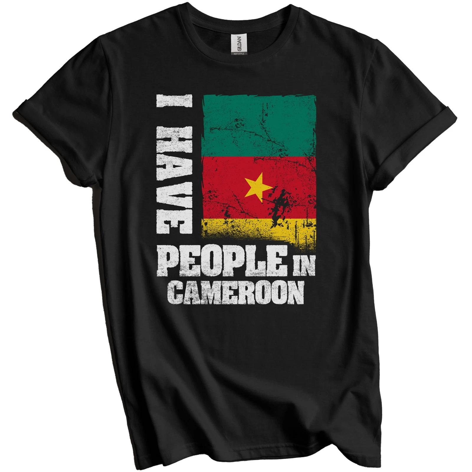 I Have People In Cameroon Cameroonian Flag T-Shirt L
