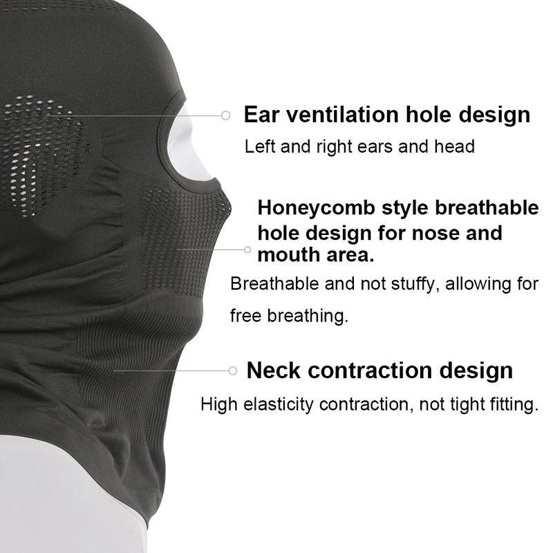 Hot Sale FashionHigh Elasticity Breathable Balaclava Hat Cycling Full Face Mask Outdoor Sports Ski Motorcycle Mask Scarf Helmet