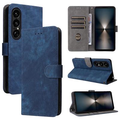 Flip Cover for Sony Xperia 1 VII PU Leather Full-Body Protection With [RFID Blocking] Shockproof Durable Retro Phone Case