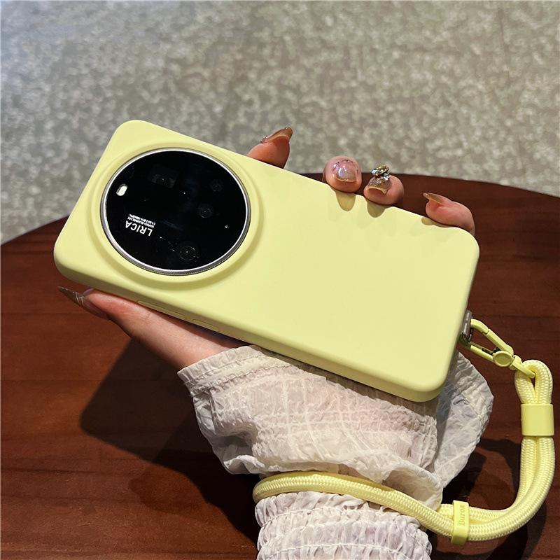 Applicable To Xiaomi Mi 11 Ultra Mobile Phone Case SPro New High-end Liquid Silicone Wristband Lanyard Anti-drop Cover