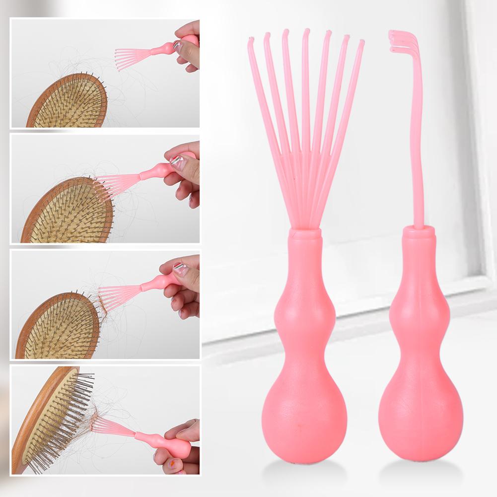 Outil de Nettoyage de Peigne à Cheveux Outil Démêleur de Cheveux Mini Outil Nettoyant Brosse à Cheveux Portable Multifonction pour Enlever les Cheveux