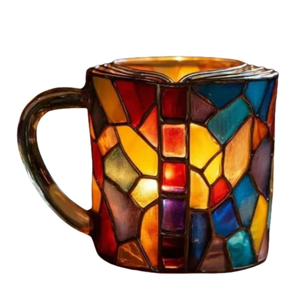 11oz Capacity 3D Book Stack Coffee Mug Resin Unique Water Cup Novelty Coffee Mug for Book Lovers