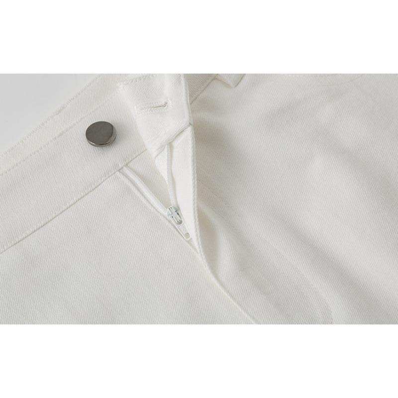 Hoch taillierter A-Linien-Rock im Sommerstil, lockerer und hüftbedeckender mittellanger Rock