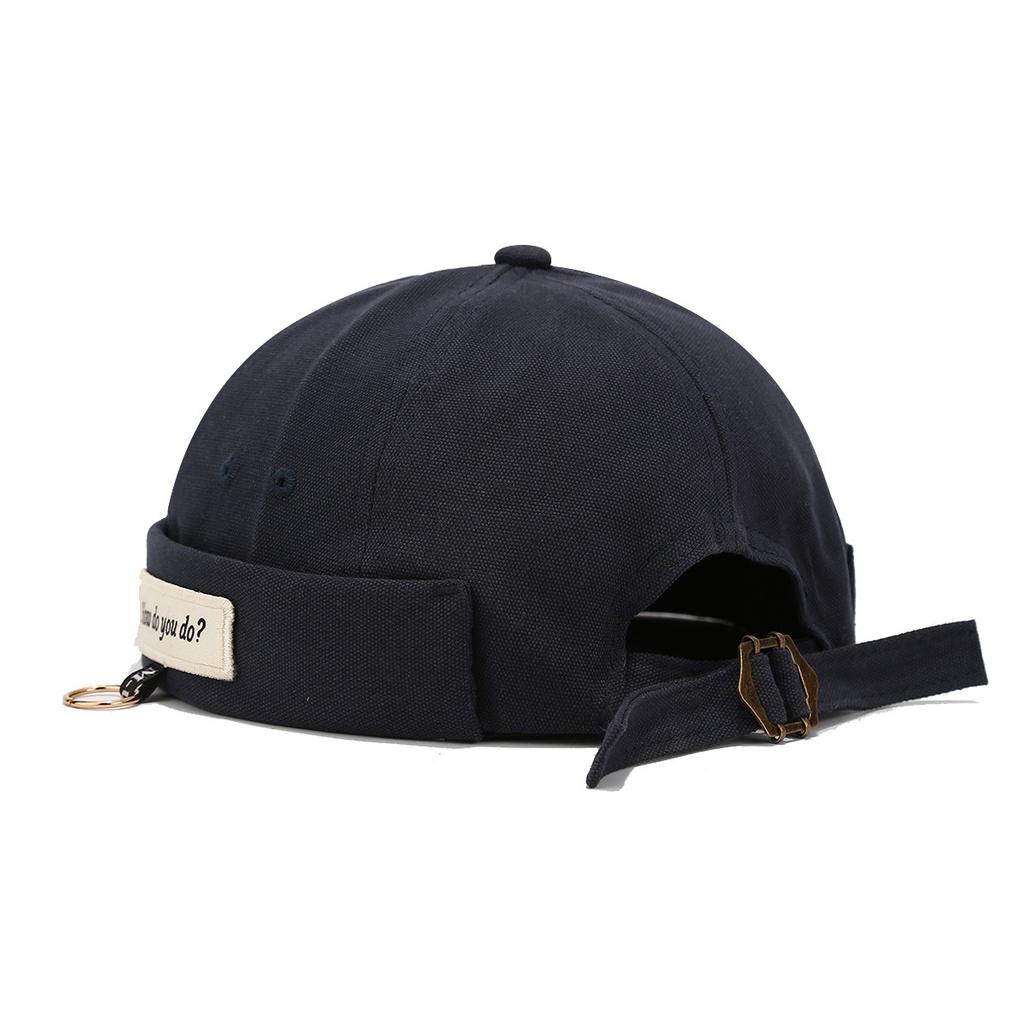 2025 New Letter Embroidery Cotton Docker Cap Brimless Hat Beanie Hats Adjustable Hip Hop Landlord Sailor Caps for Men Women