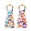Cute Flower Cat Fruits Kitchen Household Oil-Proof Cooking Apron For Women Men Kitchen Waterproof Adult Coffee Baking Access
