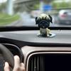 Shake Head Dog Car Dashboard Decoration Funny Nodding Dog Ornament Resin Auto Interior Accessories for Car Office Desk