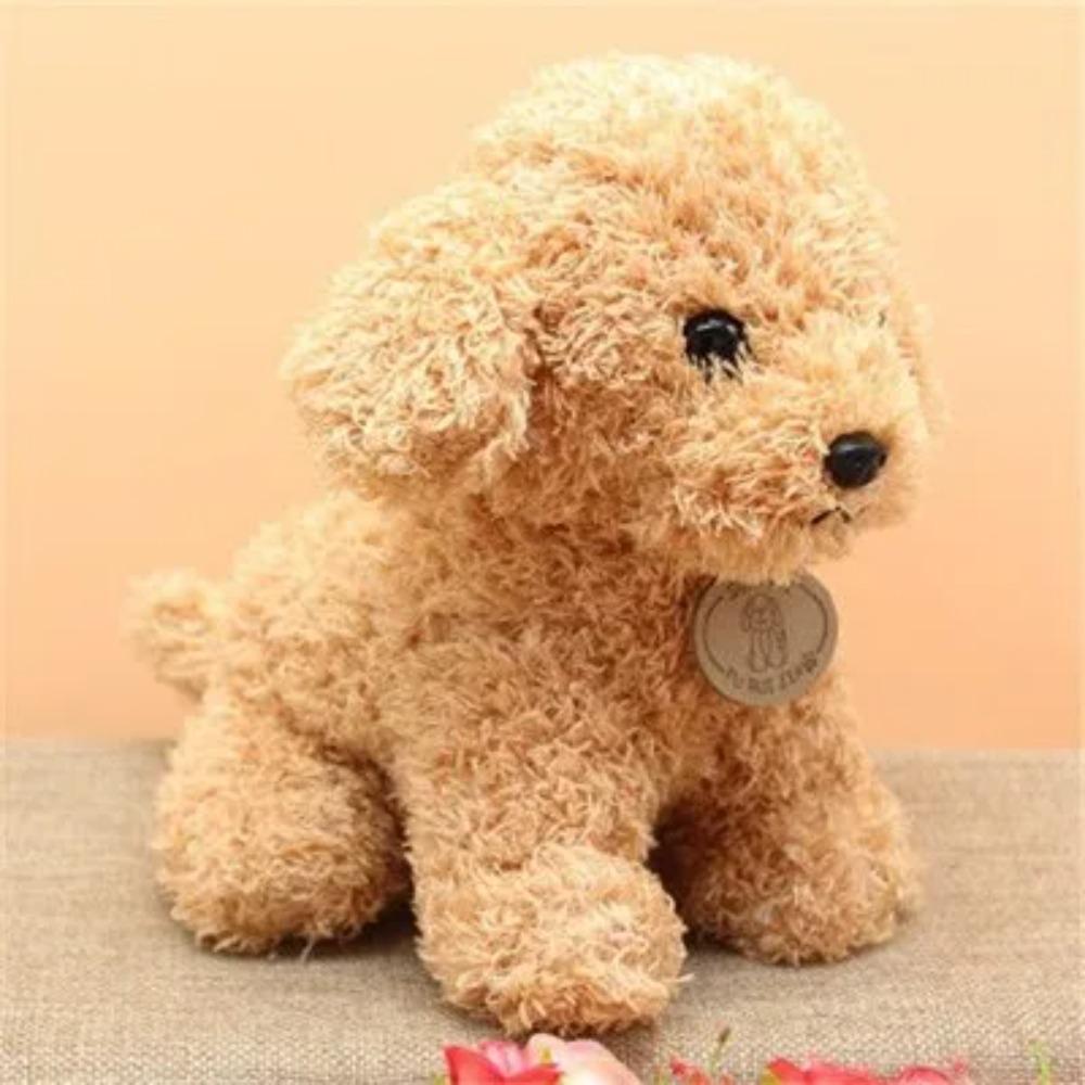 Lovely Curly Hair Teddy Dog Plush Toys Lucky Simulation Teddy Dolls Stuffed Soft  Animal Toy Kids Birthday Gifts